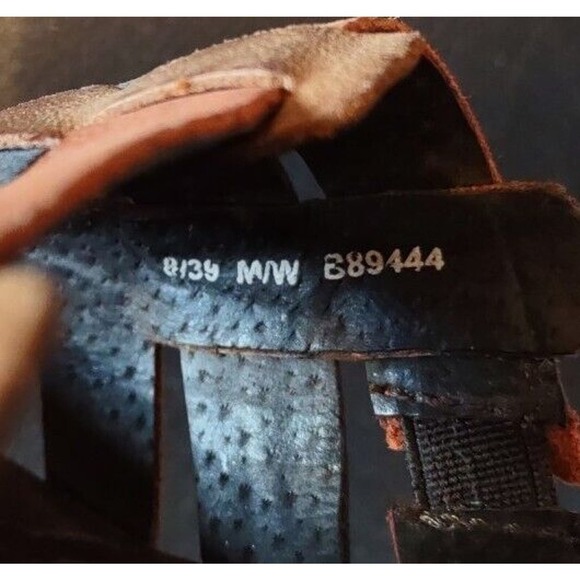 Born LoLo Women's Slide Sandals Brick Multi-Color Distressed Leather 8 US 39 EU - Picture 8 of 8